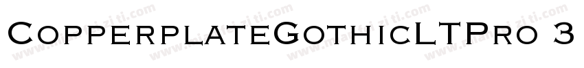 CopperplateGothicLTPro 31BC字体转换